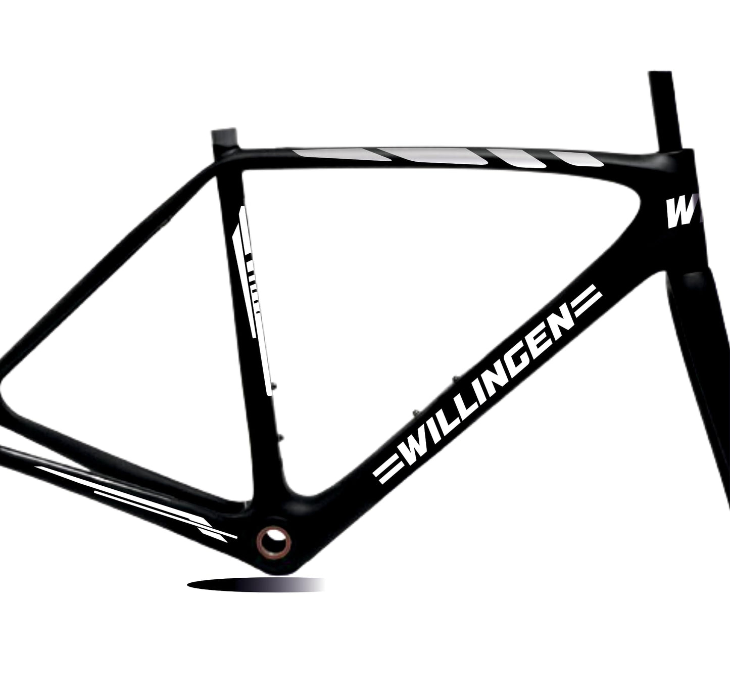 Set 7 Adesivi Stickers Decal Telaio Bici Bicicletta Kit adesivi telaio MTB BDC Universale Protezione WILLINGEN COD. B0186