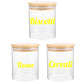 DualColorStampe Adesivi per barattoli cucina, per biscotti tisane e cereali per dispensa, stickers eleganti, in materiale Impermeabile e lavabile - I0151