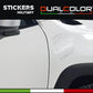 DualColorStampe Adesivi compatibili con Jeep Renegade stella militare Army Fuoristrada 4X4 Fiancata Offroad Adesivi Stickers AUTO Decal 0391