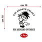 Voi Andate Veloci, Noi Andiamo Ovunque” – Sticker Auto 4x4, Moto, Casco – Decalcomania Vinile Impermeabile 0405