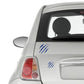 DualColorStampe Adesivi per Auto Graffi Artigli 10 Pezzi Adesivi per Auto a Forma di Graffi - Adesivo Mostro Artigli Segni Stickers Auto Tuning Strisce M0016