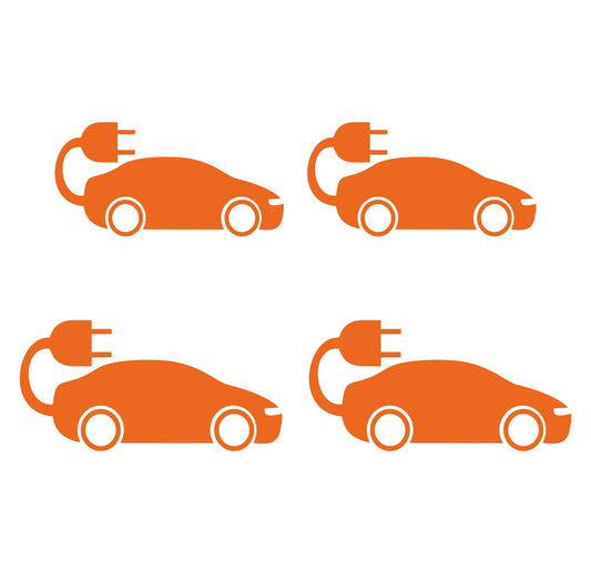 DualColorStampe Adesivi in vinile wall stickers tuning auto elettrica LOGO AUTO ELETTRICA accessori auto stickers COD.0422