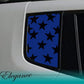 DualColorStampe Adesivi compatibili con Jeep Renegade (2014-2024) Vetro stickers finestrini posteriori fascia Window Decal stelle 0382