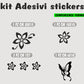 DualColorStampe Adesivi per Auto - Fiori E Farfalle - Auto Macchina Auto Moto Camper, Stickers, Decal 0046