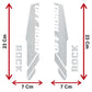 Kit completo Adesivi Cerchi Bici MTB 26'' - 27,5'' - 28-29'' Pollici, adesivi forcella MTB, adesivi telaio MTB off road Stickers decal - B0068