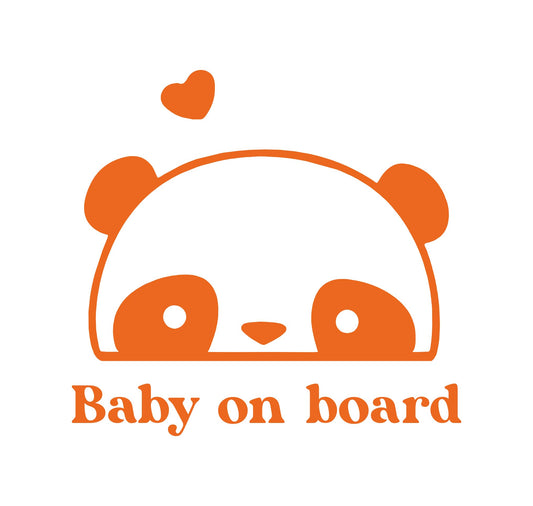 DualColorStampe Adesivi Baby On Board Bimbo a Bordo Bimba a bordo Piedi Baby in Car Confezione 1 Pezzo per Auto 0040