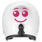 Set 2 Adesivi Smile Ø 10 cm Emoticon per moto, scooter, casco, auto Resistente alle intemperie con protezione UV C0101