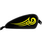 DualColorStampe® Adesivi Compatibili con Harley-Davidson bandiera tribale serbatoio Set 2 stickers Moto Motorbike COD. M0364 (GIALLO FLUO)