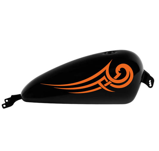 DualColorStampe® Adesivi Compatibili con Harley-Davidson bandiera tribale serbatoio Set 2 stickers Moto Motorbike custom COD. M0364