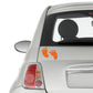 DualColorStampe Stickers Bimbo bimba a bordo adesivo auto baby on board bebè imprints impronte 0399