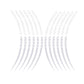 DualColorStampe Set di Strisce Cerchi Moto per 2 Ruote da 15" a 19" Pollici - Stickers Ruote Moto - Adesivi Cerchi Moto - Design Racing D0115