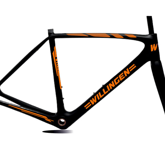 Set 7 Adesivi Stickers Decal Telaio Bici Bicicletta Kit adesivi telaio MTB BDC Universale Protezione WILLINGEN COD. B0186