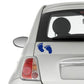 DualColorStampe Stickers Bimbo bimba a bordo adesivo auto baby on board bebè imprints impronte 0399