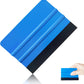 DualColorStampe Spatola Professionale con Feltro AntiGraffio per Wrapping Pellicola, Pellicole per Vetro Auto, PVC [1 PEZZO, Blu]