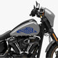 DualColorStampe® Adesivi Compatibili con Harley-Davidson Tribale Scacchiera serbatoio DX-SX stickers Moto Motorbike COD. M0349