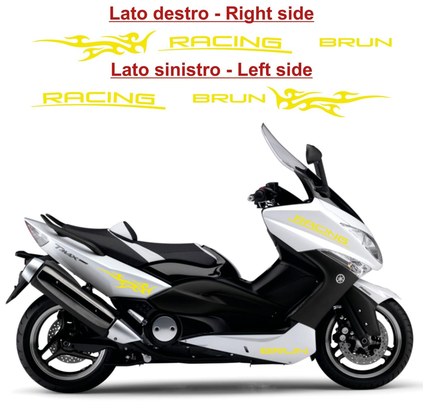  set adesivi decal vinile