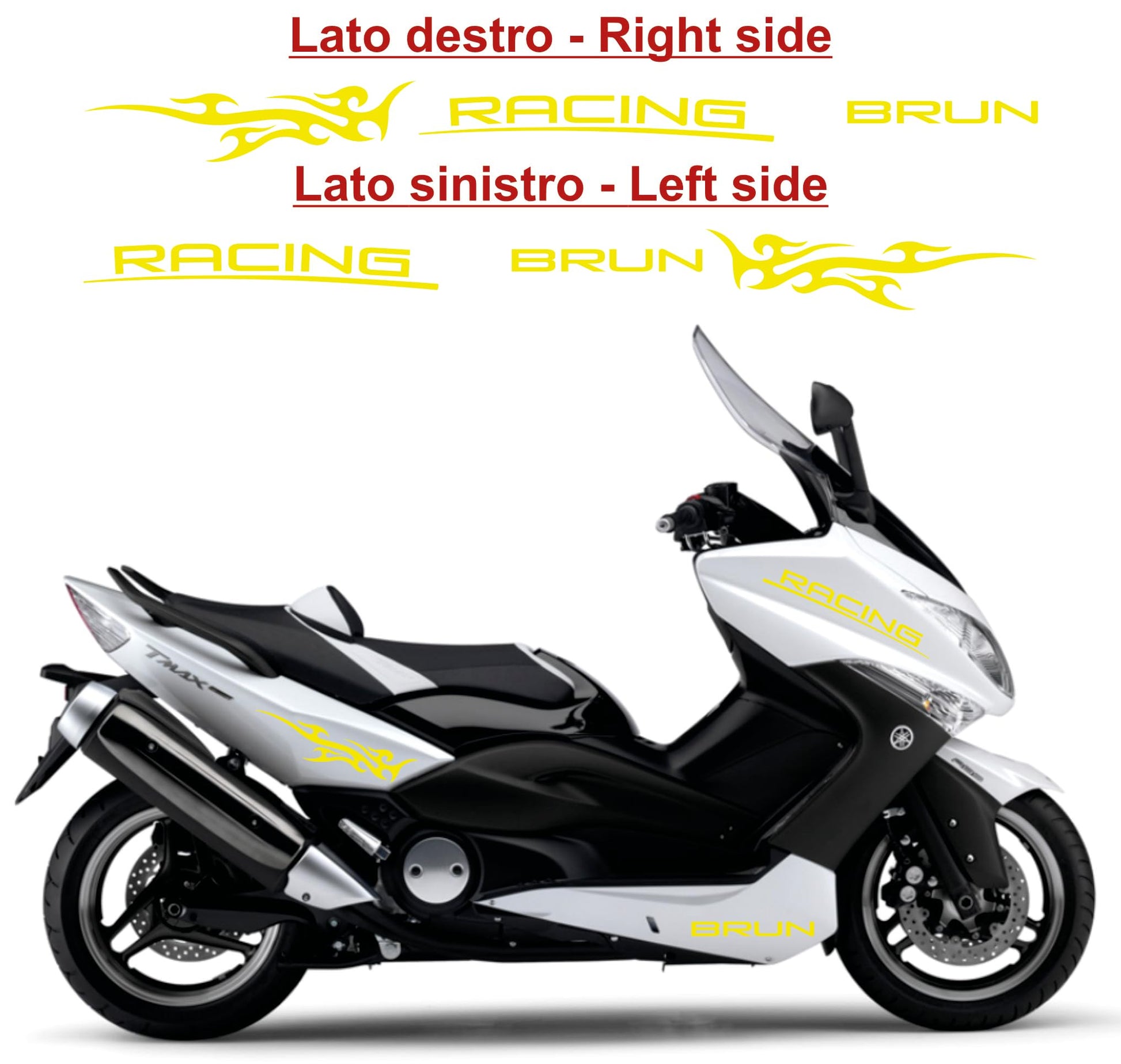  set adesivi decal vinile