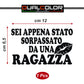 DualColorStampe® Adesivi per auto divertenti stickers auto divertenti stickers casco moto camper frase divertente sei appena stato sorpassato da una ragazza - 0402