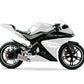DualColorStampe Adesivi Compatibili con Yamaha YZF-R125 | Sticker Moto Carena (DX-SX) Personalizzabili | design zebrato Colorato M0120