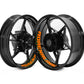 DualColorStampe Adesivi interno cerchi moto 17 POLLICI decal stickers cerchioni gomme strisce moto ADRENALINE COD.D0107