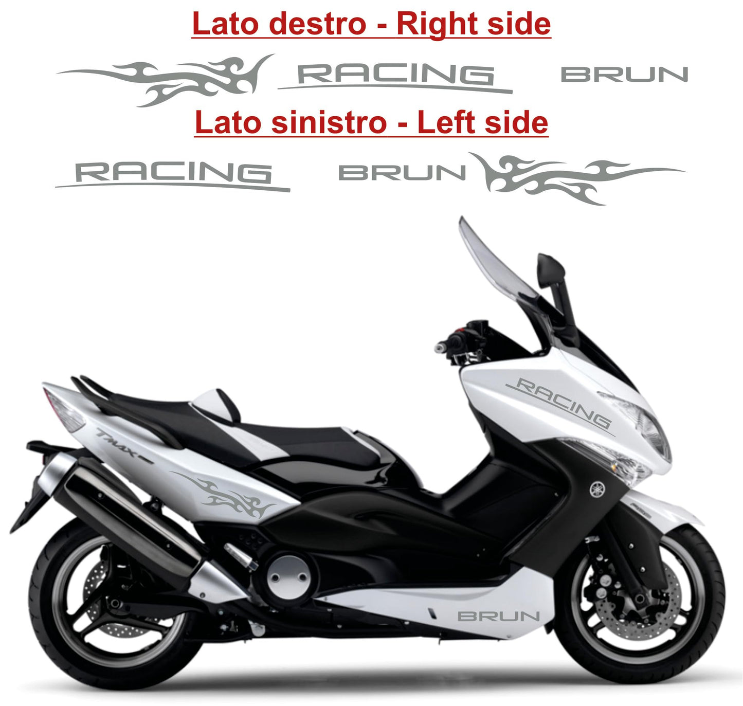  set adesivi decal vinile