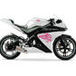 DualColorStampe Adesivi Compatibili con Yamaha YZF-R125 R125 (DX-SX) Carena moto decal stickers Design sport Tribale M0130