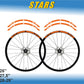 DualColorStampe Adesivi Cerchi Bici 26'' - 27,5'' - 28-29'' Pollici Ruota Bici MTB Bike Stickers Cerchi MTB stella star - B0202
