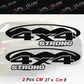DualColorStampe® Adesivi 4x4 per Pickup e Auto - Resistenti e Impermeabili - Ideali per Tutti i Modelli - Set da 2 Pezzi decal auto tuning 0420