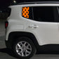 DualColorStampe Adesivi compatibili con Jeep Renegade (2014-2024) Vetro stickers finestrini posteriori fascia Window Decal stelle 0382