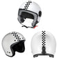 Fascia Adesiva Scacchiera Bianco Nero 55x4 cm | Banda Decalcomania Universale per Auto, Moto, Casco – Design Racing C0088