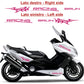  set adesivi decal vinile