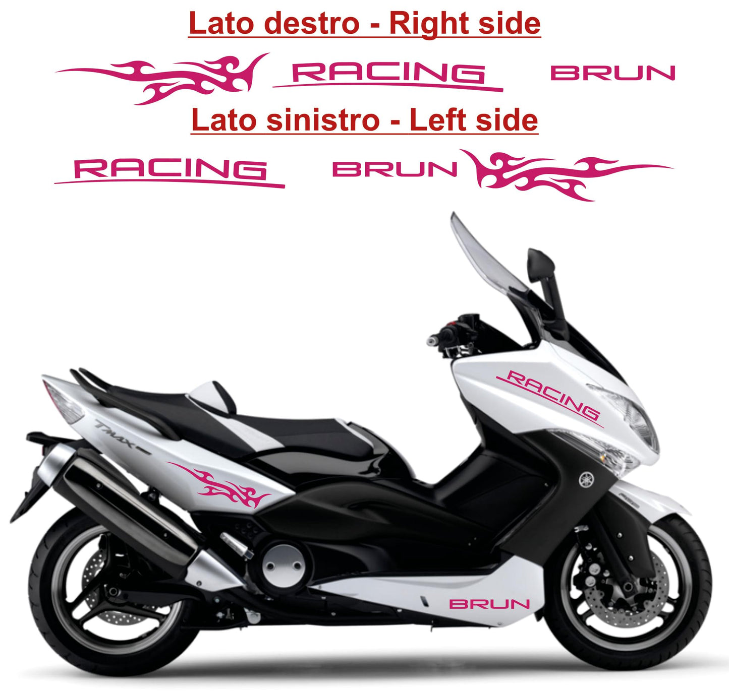  set adesivi decal vinile
