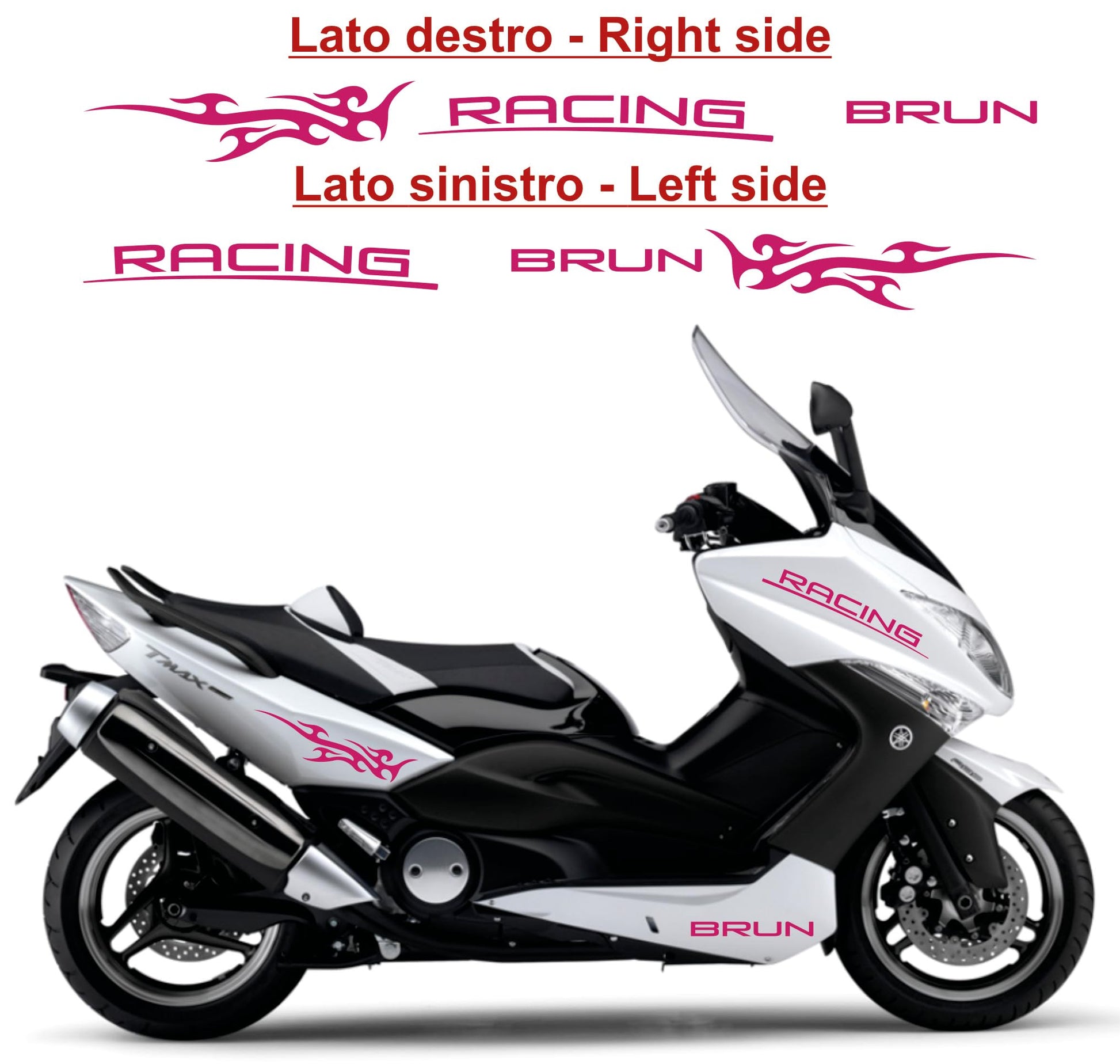  set adesivi decal vinile