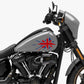 DualColorStampe® Adesivi Compatibili con Harley-Davidson bandiera londinese LONDON skull serbatoio Set 2 stickers Moto Motorbike COD. M0359