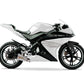 DualColorStampe Adesivi Compatibili con Yamaha YZF-R125 | Sticker Moto Carena (DX-SX) Personalizzabili | design zebrato Colorato M0120