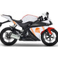 DualColorStampe Adesivi Compatibili con Yamaha YZF-R125 R125 - Design Scacchiera Teschio - Personalizzazione Moto M0166