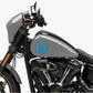 DualColorStampe® Adesivi Compatibili con Harley-Davidson TESCHIO skull serbatoio Set 2 stickers Moto Motorbike COD. M0358