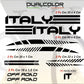 DualColorStampe Set 11 Adesivi Stickers Decal Telaio Bici Bicicletta adesivi telaio MTB BDC Universale Protezione frame B0176