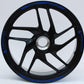 DualColorStampe Confezione Adesivi Set Completo di Cerchi Strisce per Moto per 2 Ruote da 17'' pollici strips Design Racing ABRUZZO D0117