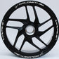 DualColorStampe Stickers Adesivi Set Completo di Cerchi Strisce per Moto per 2 Ruote da 17'' pollici strips Design Racing DOLOMITI D0119