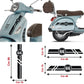 DualColorStampe Adesivi compatibili con Piaggio Vespa 150 PX SE 70° kit adesivi completo - Colore a scelta M0347