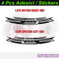 DualColorStampe Adesivi interno cerchi moto 17 POLLICI decal stickers cerchioni gomme strisce moto COD. D0036