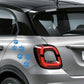 DualColorStampe Adesivi con zampe di gatto cane stickers con stampe di zampa di animale impronte di zampe decalcomanie 0010