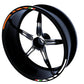 Adesivi per cerchi moto 15 pollici Cerchioni Set Completo per 2 Ruote 15 Pollici Strisce Cerchi Custom universale D0104