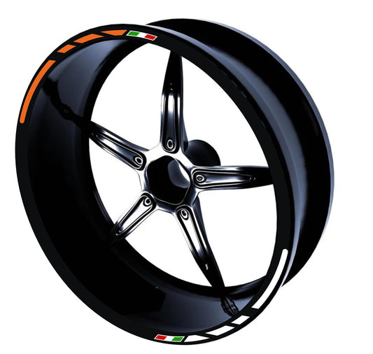 Adesivi per cerchi moto 15 pollici Cerchioni Set Completo per 2 Ruote 15 Pollici Strisce Cerchi Custom universale D0104