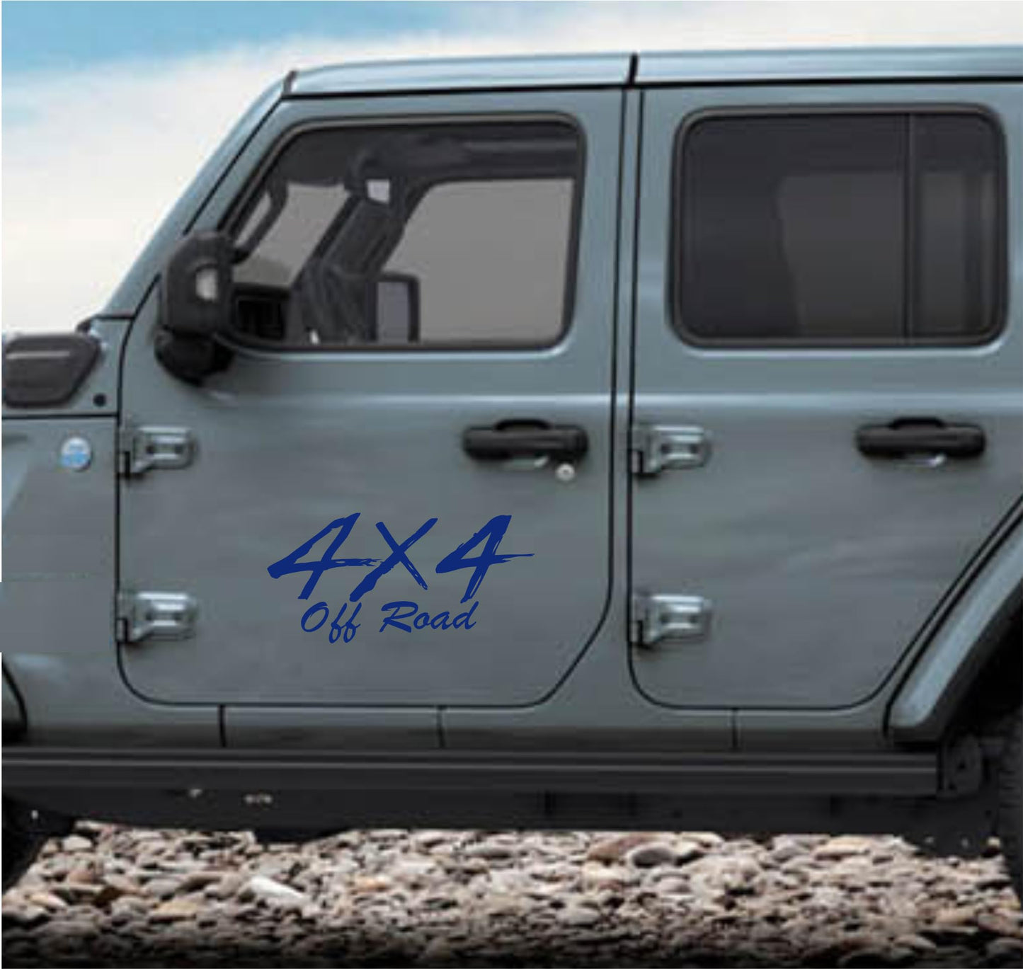 DualColorStampe® Adesivi 4x4 off road per Pickup e Auto - Resistenti e Impermeabili - Ideali per Tutti i Modelli - Set da 2 Pezzi decal auto tuning 0421