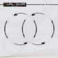 DualColorStampe Confezione Adesivi Set Completo di Cerchi Strisce per Moto per 2 Ruote da 17'' pollici strips Design Racing NAPOLI D0116