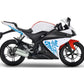 DualColorStampe Adesivi compatibili con Yamaha YZF-R125 Tribali 2014-2018 | Decalcomanie Carena Moto DX-SX M0174