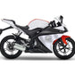 DualColorStampe Adesivi Compatibili con Yamaha YZF-R125 R125 - Design Scacchiera Teschio - Personalizzazione Moto M0166