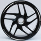 DualColorStampe Set di Strisce Cerchi Moto per 2 Ruote da 15" a 19" Pollici - Stickers Ruote Moto - Adesivi Cerchi Moto - Design Racing D0115